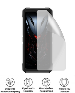 Захисна гідрогелева глянцева плівка Антишпигун на екран смартфона Doogee Fire 6 Max, HF-AC02SNG-028-014, В наявності, UAH