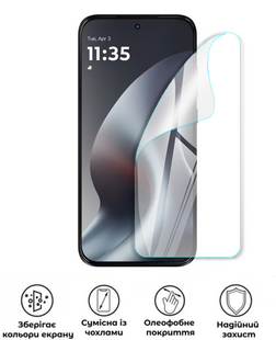 Захисна поліуретанова глянцева плівка Edge Armor на екран смартфона Motorola Moto G87, PF-EG02SNG-004-172, В наявності, UAH
