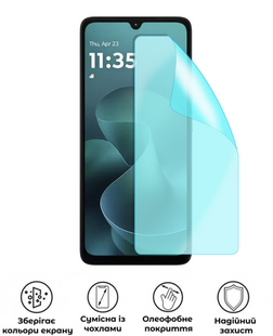 Захисна гідрогелева глянцева плівка Grade A на екран смартфона Motorola Moto G06, HF-A02SNG-004-157, В наявності, UAH