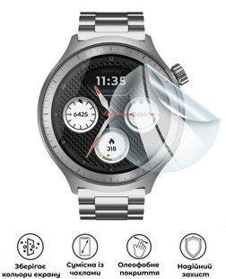 Захисна поліуретанова глянцева плівка Extreme Armor на екран смартфона Motorola Moto Watch 4gen, PF-E01SNG-004-015, В наявності, UAH
