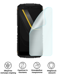 Захисна поліуретанова матова плівка Medium Armor на екран смартфона Doogee ​Note 56, PF-M02SNM-028-044, В наявності, UAH