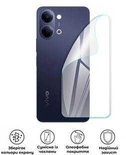 Захисна поліуретанова глянцева плівка Edge Armor на корпус смартфона Vivo Y05 4G, PF-EG02CSG-007-353, В наявності, UAH