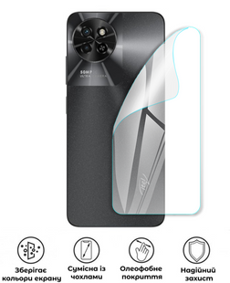 Захисна поліуретанова глянцева плівка Edge Armor на корпус смартфона Itel A90, PF-EG02CSG-041-013, В наявності, UAH