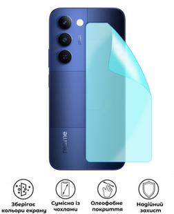 Захисна гідрогелева глянцева плівка Grade B на корпус смартфона Realme C85, HF-B02CSG-006-259, В наявності, UAH
