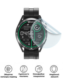 Захисна поліуретанова матова плівка Medium Armor на екран годинника Tracer Smartwatch SM8V Onyx, PF-M01SNM-072-014, В наявності, UAH