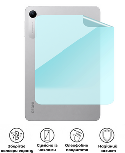 Захисна гідрогелева глянцева плівка Grade B на корпус планшета Xiaomi Redmi Pad 2 SE, HF-B02CSG-003-342, В наявності, UAH