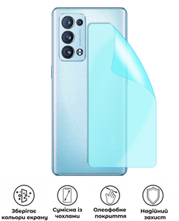 Захисна гідрогелева глянцева плівка Grade B на корпус смартфона Oppo Reno 6 Pro 5G, HF-B02CSG-005-288, В наявності, UAH