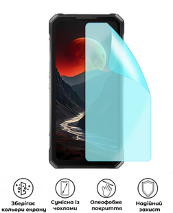 Захисна гідрогелева глянцева плівка Grade C на екран смартфона Oukitel WP100 Titan, HF-C02SNG-018-058, В наявності, UAH