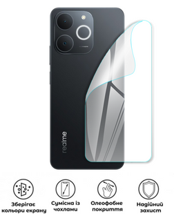 Захисна поліуретанова глянцева плівка Edge Armor на корпус смартфона Realme C100, PF-EG02CSG-006-174, В наявності, UAH
