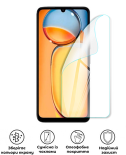 Захисна поліуретанова глянцева плівка Medium Armor на екран смартфона Xiaomi Redmi 13C, PF-M02SNG-003-332, В наявності, UAH