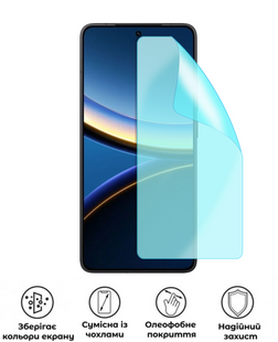 Захисна поліуретанова матова плівка Simple Armor на екран смартфона Xiaomi Poco F7 Ultra, PF-S02SNM-003-251, В наявності, UAH