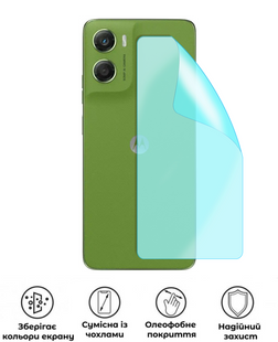 Захисна гідрогелева глянцева плівка Grade C на корпус смартфона Motorola Moto G06, HF-C02CSG-004-260, В наявності, UAH