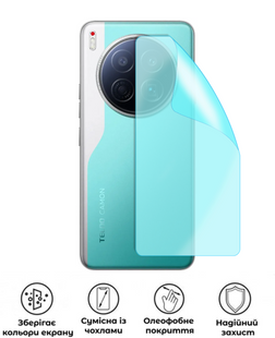 Захисна гідрогелева глянцева плівка Grade D на корпус смартфона Tecno Camon 40 Premier, HF-D02CSG-010-232, В наявності, UAH