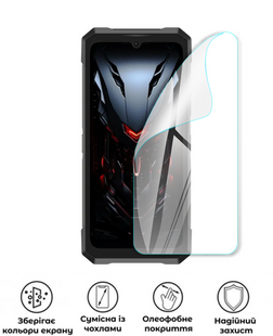 Захисна поліуретанова глянцева плівка Medium Armor на екран смартфона Doogee Fire 6 Max, PF-M02SNG-028-014, В наявності, UAH