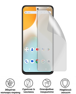 Захисна гідрогелева глянцева плівка Антишпигун на екран смартфона BLU Bold K30, HF-AC02SNG-034-013, В наявності, UAH