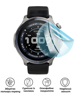 Захисна гідрогелева глянцева плівка Grade A на екран годинника Amazfit Balance 2, HF-A01SNG-076-020, В наявності, UAH
