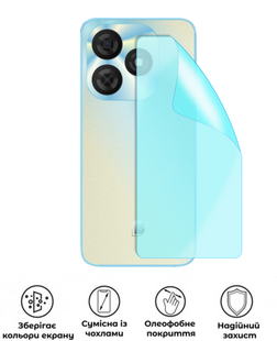 Захисна гідрогелева глянцева плівка Grade B на корпус смартфона BLU G65L, HF-B02CSG-034-015, В наявності, UAH