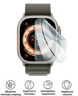 Захисна поліуретанова глянцева плівка Simple Armor на екран годинника Apple Watch Ultra 3, PF-S01SNG-002-015, В наявності, UAH