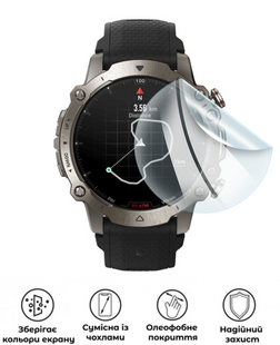 Захисна поліуретанова глянцева плівка Extreme Armor на екран годинника Amazfit Falcon, PF-E01SNG-076-017, В наявності, UAH