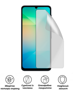 Захисна гідрогелева глянцева плівка Антишпигун на екран смартфона Samsung Galaxy A06 5G, HF-AC02SNG-001-160, В наявності, UAH