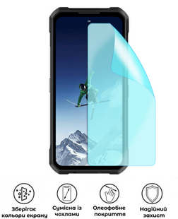 Захисна гідрогелева глянцева плівка Grade C на екран смартфона Oukitel WP210, HF-C02SNG-018-085, В наявності, UAH