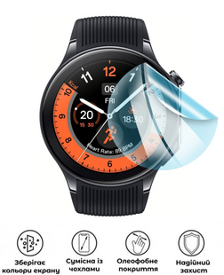 Захисна гідрогелева глянцева плівка Grade B на екран годинника Oppo Watch X, HF-B01SNG-005-011, В наявності, UAH