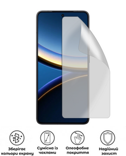 Захисна гідрогелева глянцева плівка Антишпигун на екран смартфона Xiaomi Poco F7 Ultra, HF-AC02SNG-003-249, В наявності, UAH