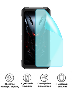 Захисна гідрогелева глянцева плівка Grade A на екран смартфона Doogee Fire 6 Max, HF-A02SNG-028-014, В наявності, UAH